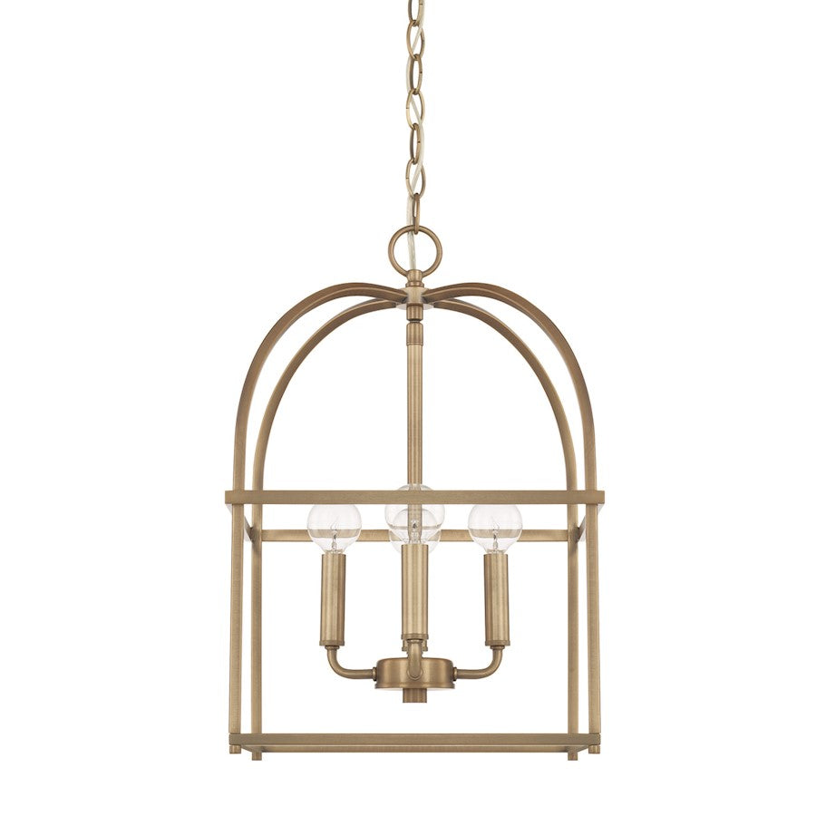 HomePlace by Capital Lighting 4 Light Foyer, Aged Brass - 527542AD