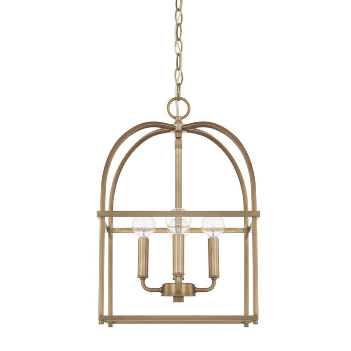 HomePlace by Capital Lighting 4 Light Foyer, Aged Brass - 527542AD