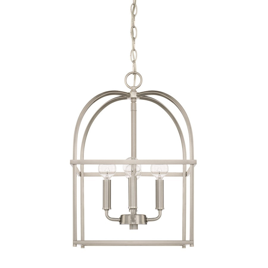 HomePlace by Capital Lighting 4 Light Foyer, Brushed Nickel - 527542BN