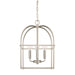HomePlace by Capital Lighting 4 Light Foyer, Brushed Nickel - 527542BN