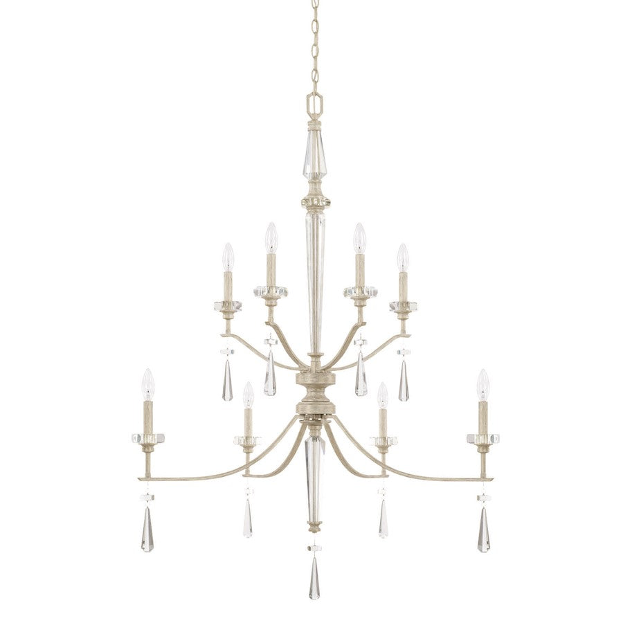 Capital Lighting Serena 8 Light Foyer, Winter White - 527881WW