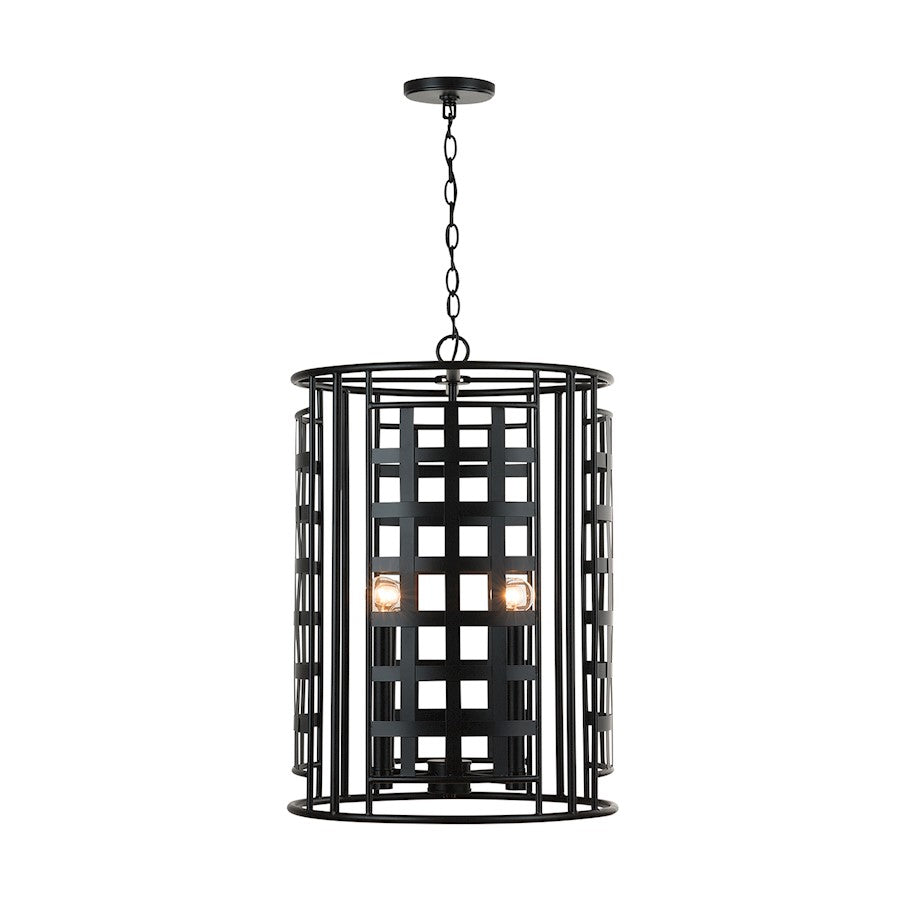 Capital Lighting Garrison 4 Light Foyer, Matte Black