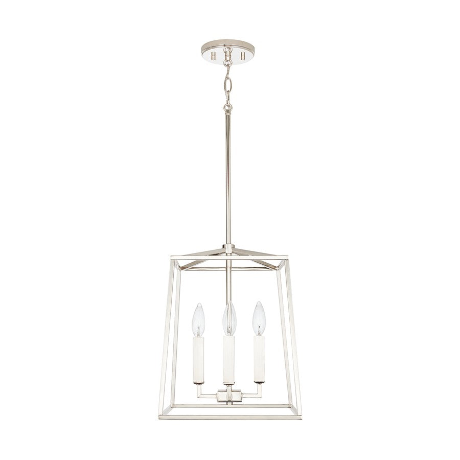 Capital Lighting Thea 4-Light Small Foyer, Polished Nickel - 537641PN