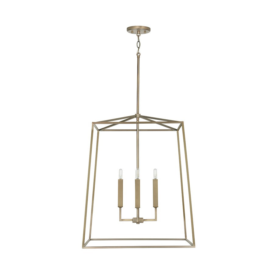 Capital Lighting Thea 4-Light Large Foyer, Aged Brass - 537643AD