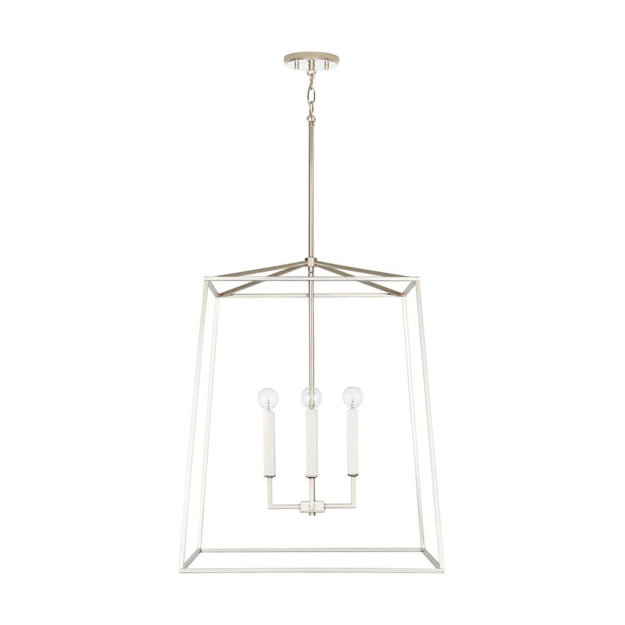 Capital Lighting Thea 4-Light Large Foyer, Polished Nickel - 537643PN