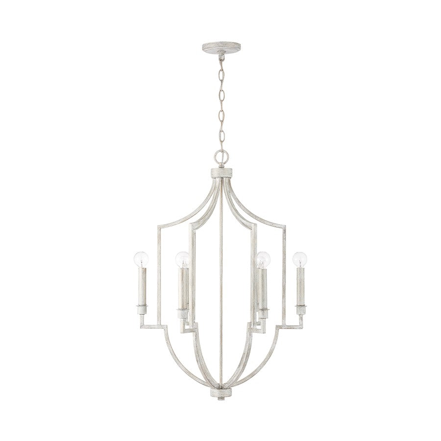 Capital Lighting Demi 6-Light Foyer, Winter White - 538561WW