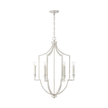 Capital Lighting Demi 6-Light Foyer, Winter White - 538561WW