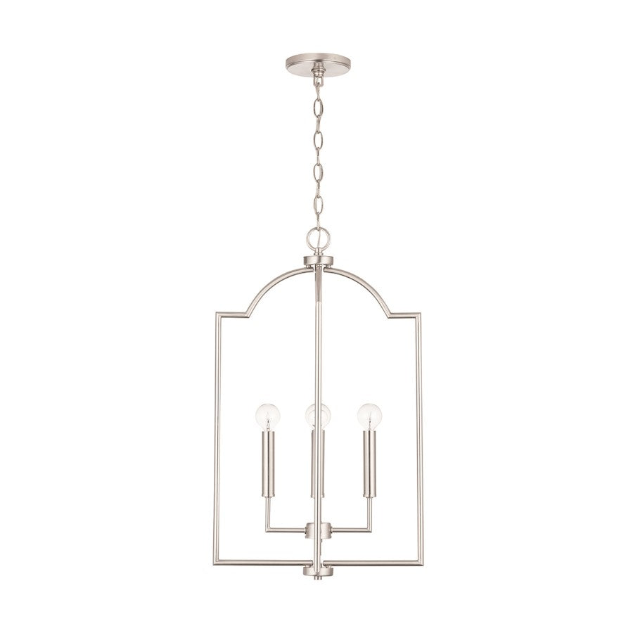 Capital Lighting Carter 4-Light Foyer, Brushed Nickel - 539341BN