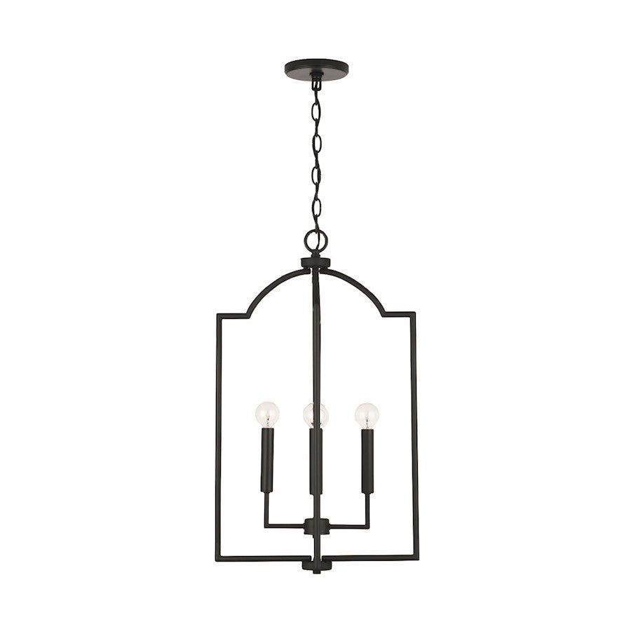 Capital Lighting Carter 4-Light Foyer, Matte Black - 539341MB