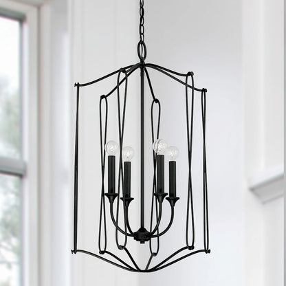 Capital Lighting Bentley 4 Light Foyer in Black Iron