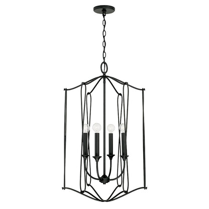 Capital Lighting Bentley 4 Light Foyer in Black Iron