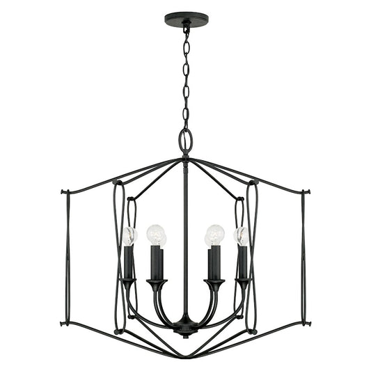 Capital Lighting Bentley 6 Light Foyer in Black Iron - 541661BI