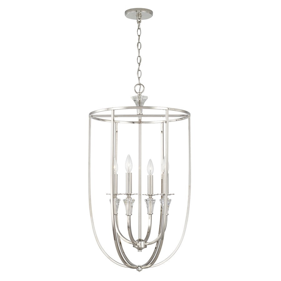 Capital Lighting Laurent 4 Light Foyer in Polished Nickel - 541841PN