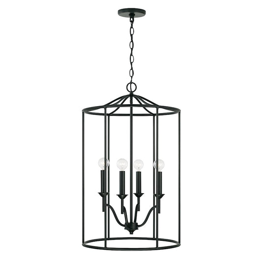 Capital Lighting Peyton 4 Light Foyer in Matte Black - 542041MB