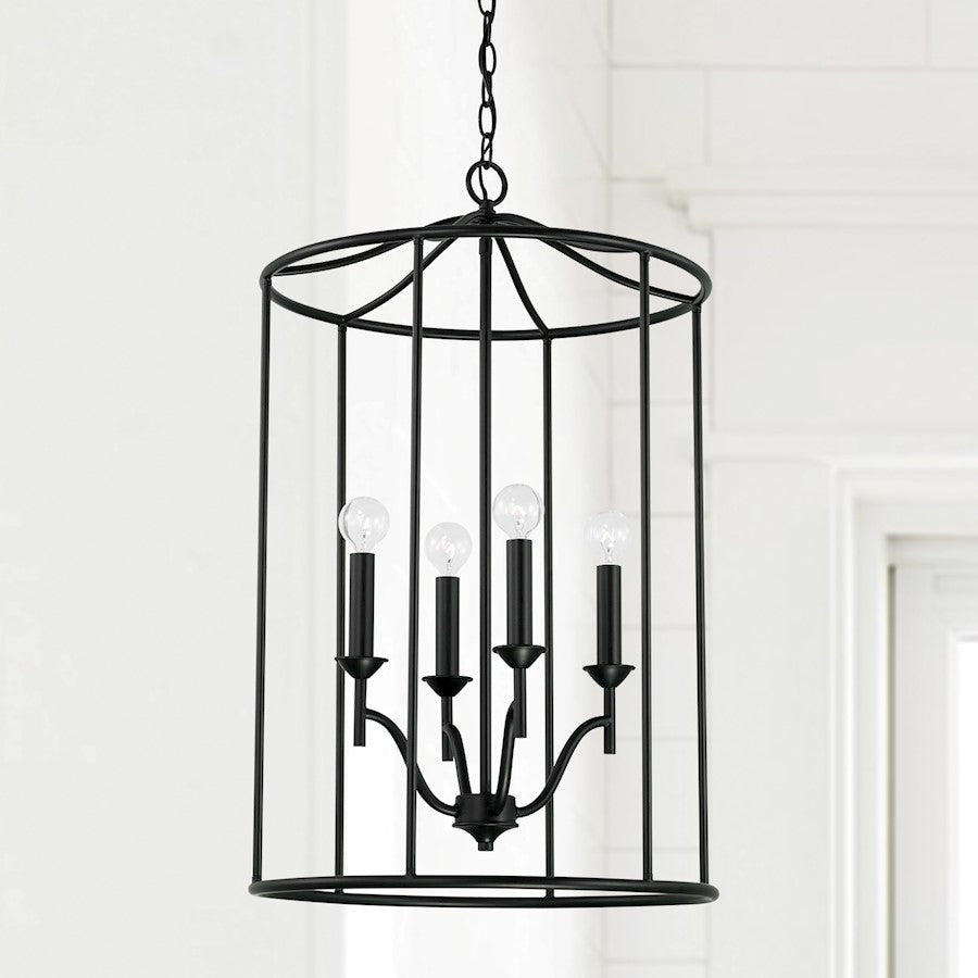 Capital Lighting Peyton 4 Light Foyer in Matte Black