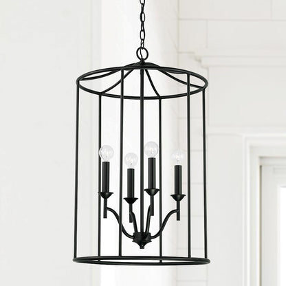 Capital Lighting Peyton 4 Light Foyer in Matte Black