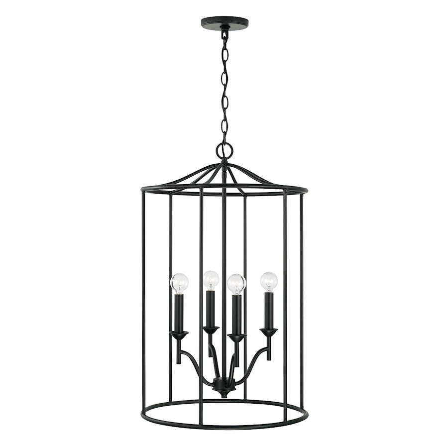 Capital Lighting Peyton 4 Light Foyer in Matte Black