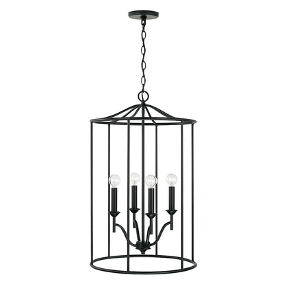 Capital Lighting Peyton 4 Light Foyer in Matte Black