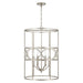 Capital Lighting Sylvia 4 Light Foyer in Antique Silver - 542341AS