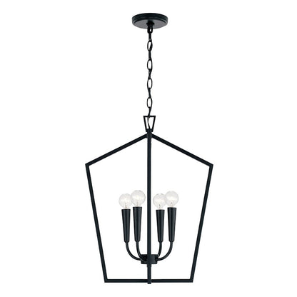 Capital Lighting Holden 4 Light Foyer, Matte Black - 545941MB