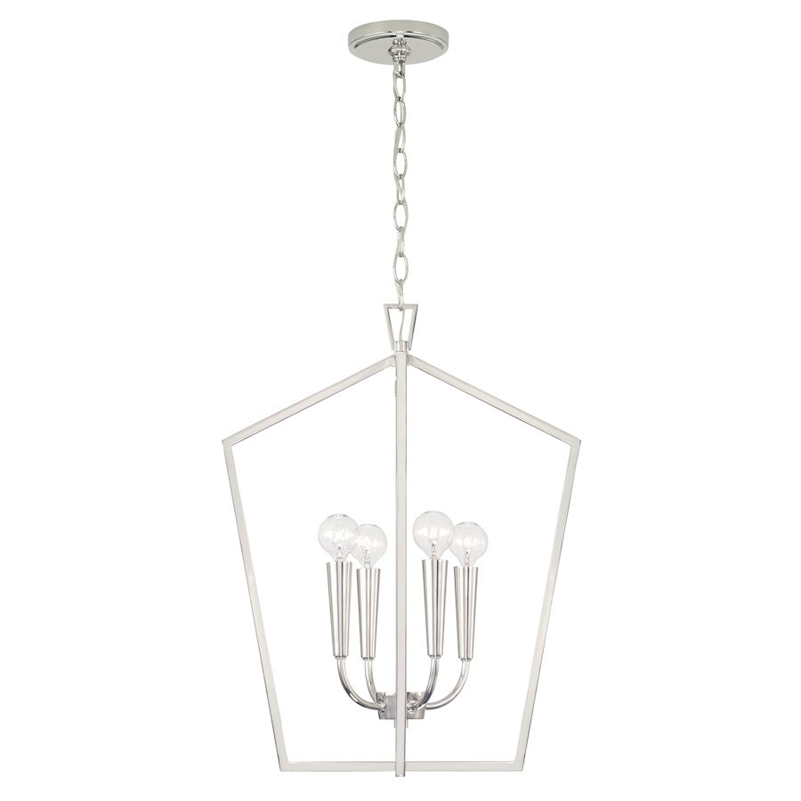 Capital Lighting Holden 4 Light Foyer, Polished Nickel - 545941PN