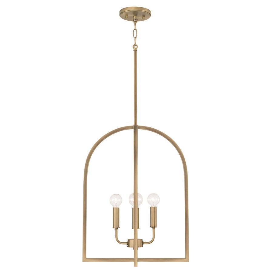 HomePlace Lighting Lawson 4 Light Foyer Pendant, Brass - 548841AD