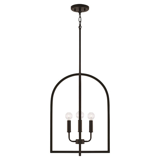 HomePlace Lighting Lawson 4 Light Foyer Pendant, Black - 548841MB