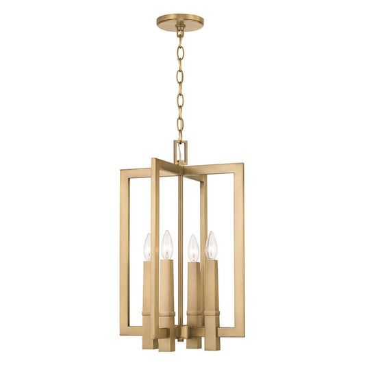 Capital Lighting Blake 4 Light Foyer Pendant, Brass - 549641AD