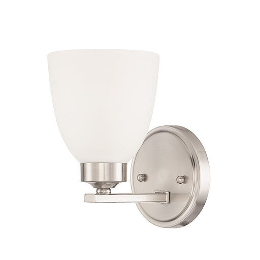 HomePlace by Capital Lighting Jameson 1 Light Sconce, Nickel - 614311BN-333