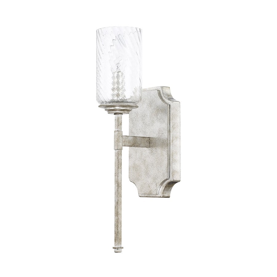 Capital Lighting Oxford 1 Light Sconce, Silver Patina - 619611SP-419