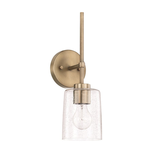 HomePlace by Capital Lighting Greyson 1 Light Sconce, Aged Brass - 628511AD-449