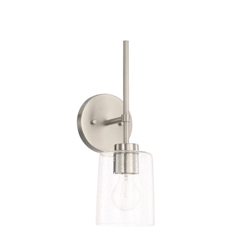 HomePlace by Capital Lighting Greyson 1 Light Sconce, Nickel - 628511BN-449