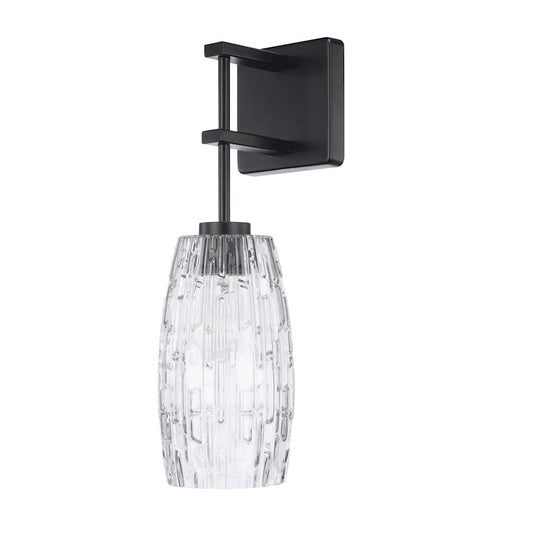 Capital Lighting 1 Light Sconce, Matte Black - 628611MB-450