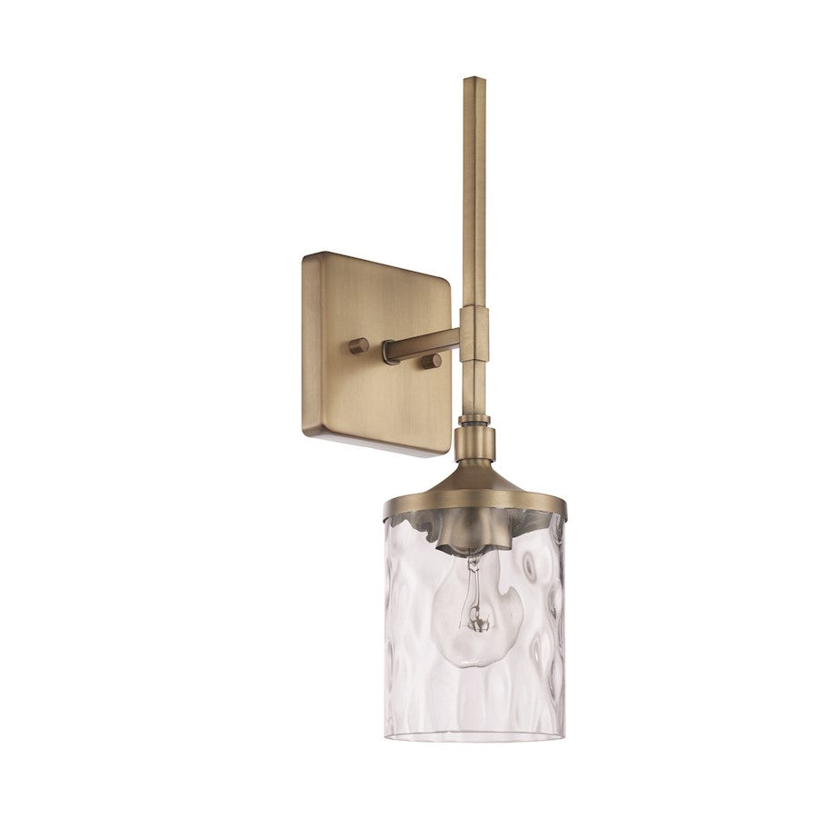 HomePlace by Capital Lighting Colton 1 Light Sconce, Aged Brass - 628811AD-451