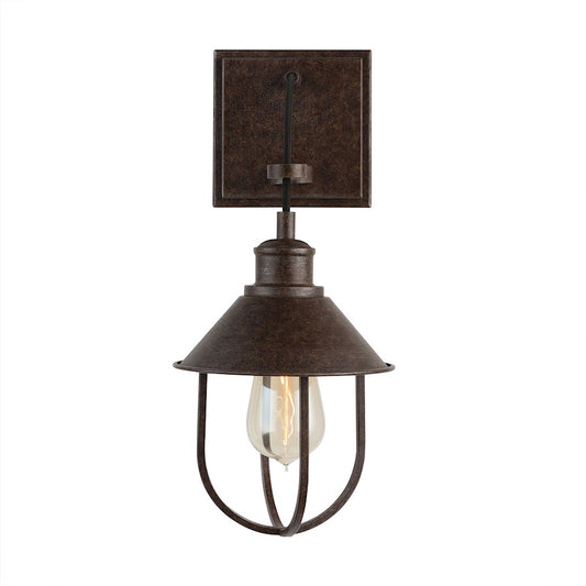 Pawley 1 Light Sconce, Mineral Brown