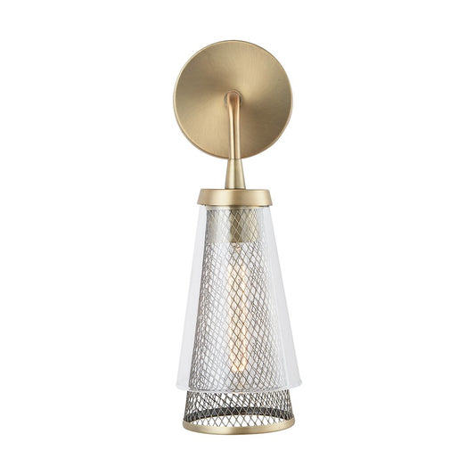 Abbott 1 Light Sconce, Aged Brass