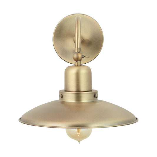 1 Light 5" Sconce, Aged Brass