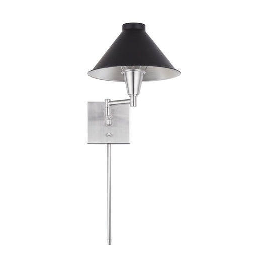 Capital Lighting 1-Light Sconce, Black Tie - 638314BT