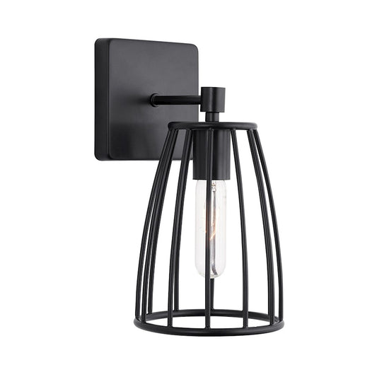 Capital Lighting Corey 1-Light Sconce, Matte Black - 638811MB