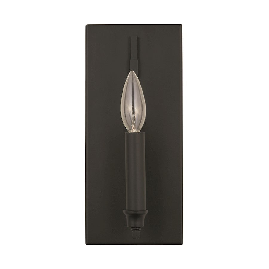 Capital Lighting Reeves 1-Light Sconce, Matte Black - 639211MB