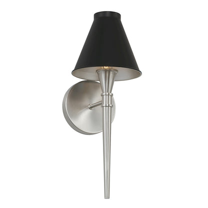 Capital Lighting Benson 1 Light Sconce in Black Tie - 641511BT-699