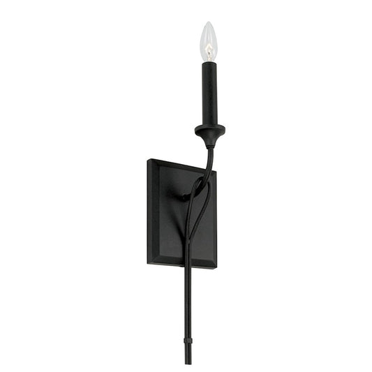 Capital Lighting Bentley 1 Light Sconce in Black Iron - 641611BI