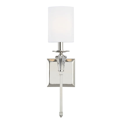 1 Light Wall Sconce, Polished Nickel