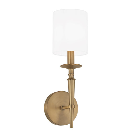 Capital Lighting Abbie 1 Light Sconce in Aged Brass - 642611AD-701