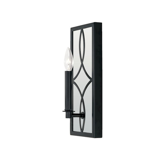 Capital Lighting Avery 1 Light Sconce, Matte Black - 645711MB