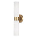 HomePlace Lighting Theo 2 Light Sconce, Brass/Soft White - 652621AD