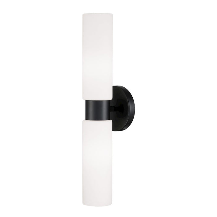 HomePlace Lighting Theo 2 Light Sconce, Black/Soft White - 652621MB