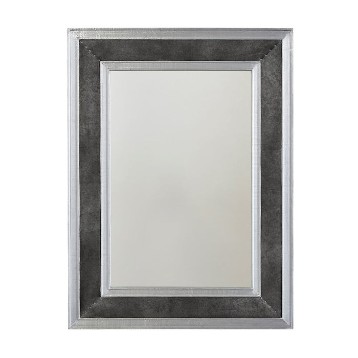 Capital Lighting Mirror Metal Frame Mirror, Galvanized Black/Aluminum