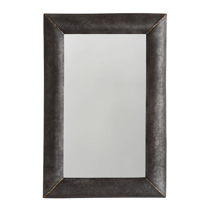 Capital Lighting Mirror Metal Frame Mirror, Galvanized Black/Brass