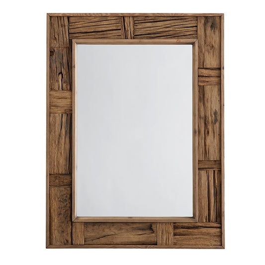 Capital Lighting Rectangular Mirror, Reclaimed Railroad Ties - 740702MM